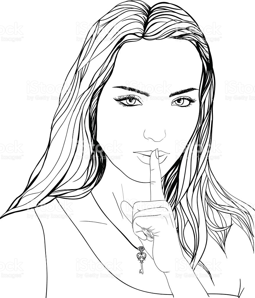 877x1024 Drawn Portrait Human Face