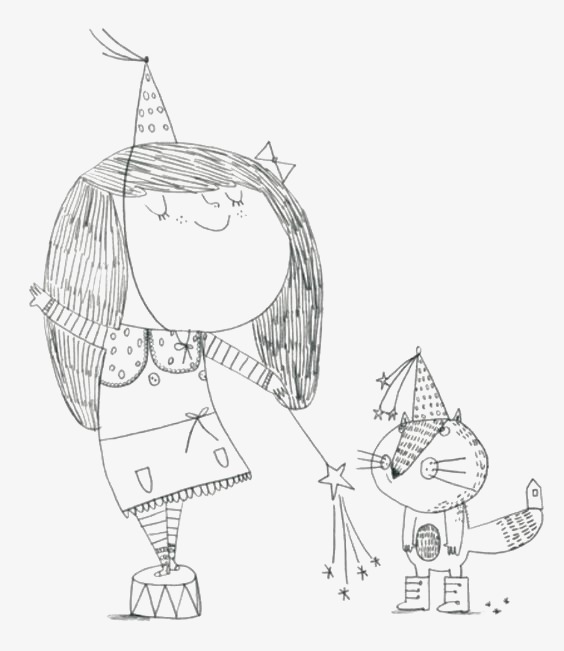 564x651 Girl Line, Stick Figure, Hand Painted Girls, Pencil Drawing Png