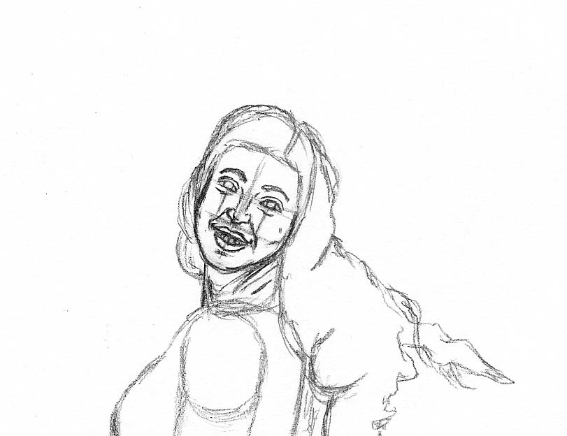 811x624 How To Draw A Woman In A Dress Spinning Around Let's Draw People