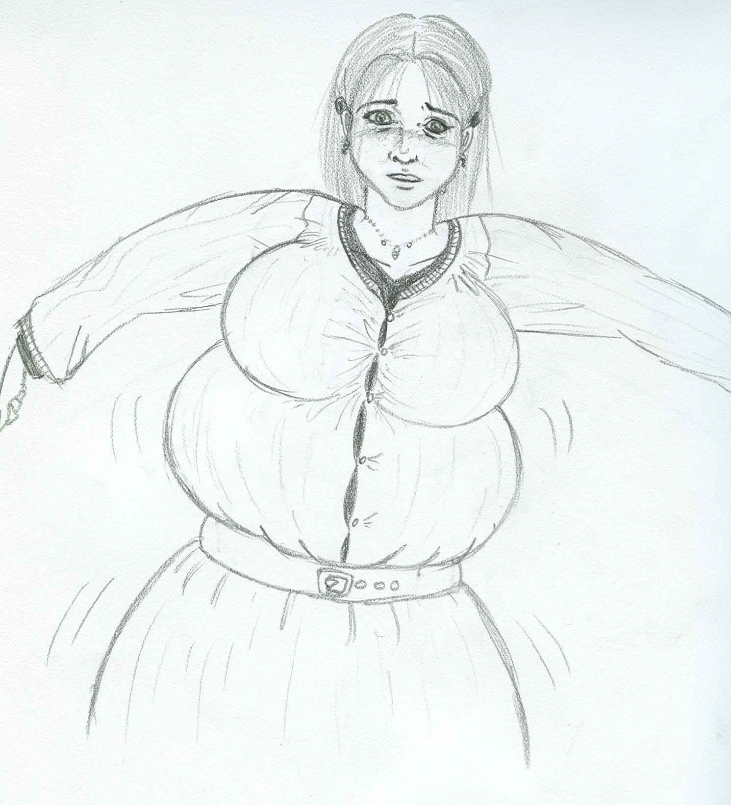 1491x1640 Girl Inflating By Freakinweirdo