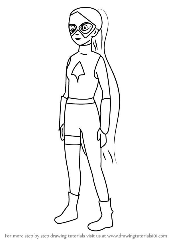 600x846 Learn How To Draw Arrowette From Dc Super Hero Girls (Dc Super