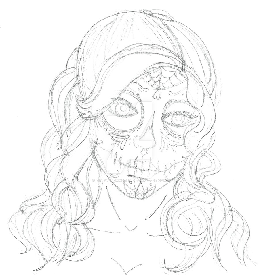 900x958 Day Of The Dead Girl Drawing 112 Best Day Of The Dead Images