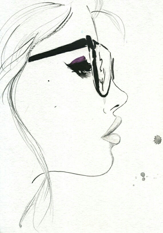 570x814 Glasses Face Artsy Fartsy Face, Glass And Draw