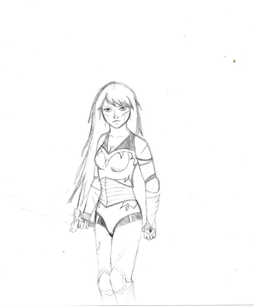 814x980 Warrior Girl