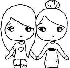 227x222 Cute Girl Best Friend Drawings Easy