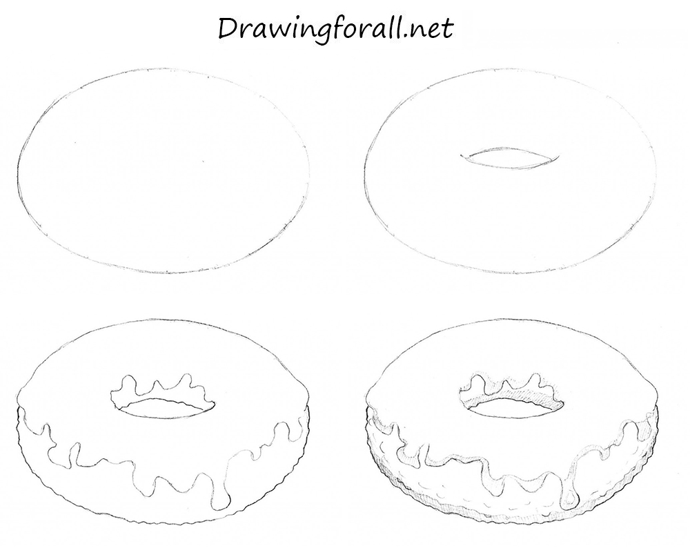 1000x807 How To Draw Donut To Draw