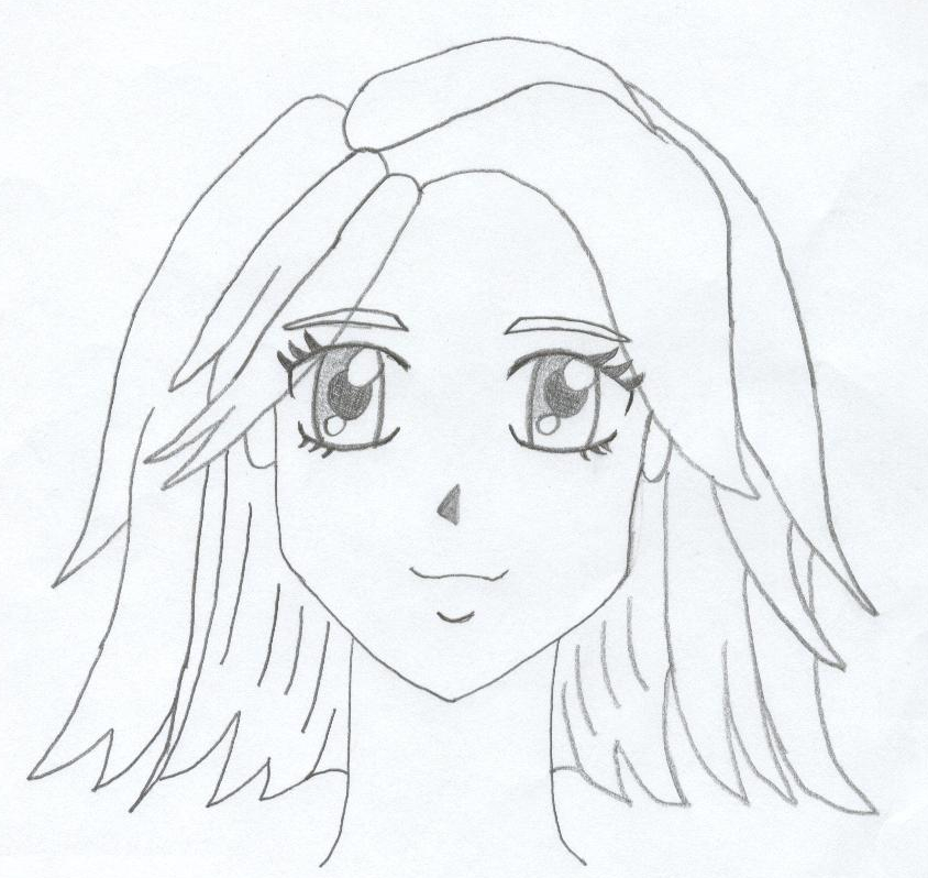844x798 Manga Girl Face 2 By Lonesamuraicat