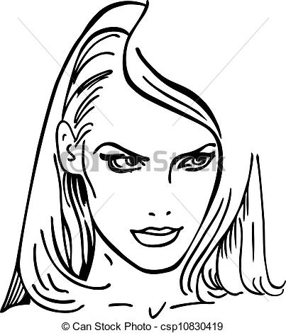 403x470 Portrait Clipart Woman Face