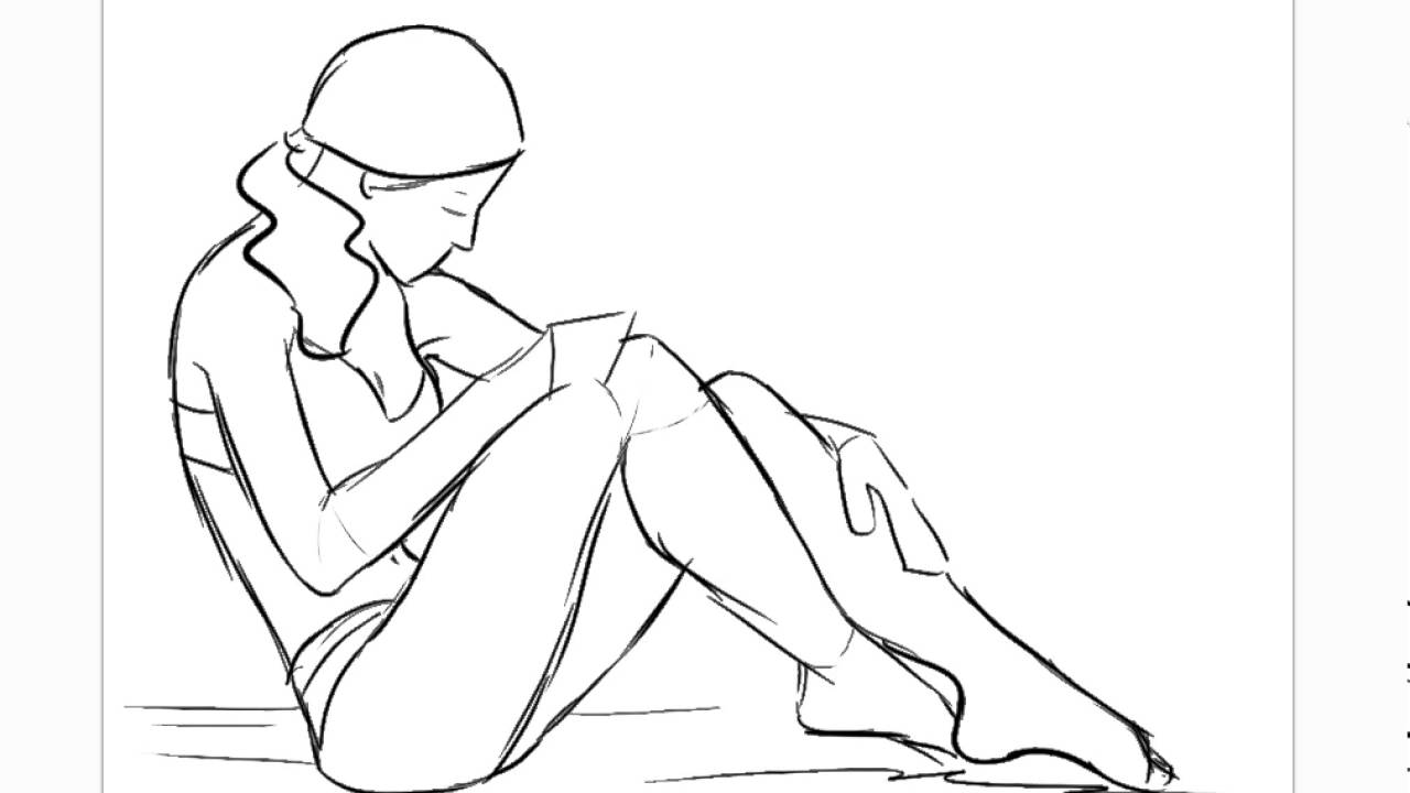 1280x720 How To Draw A Beautiful Girl's Face Body Anatomy Poses Shapes Body