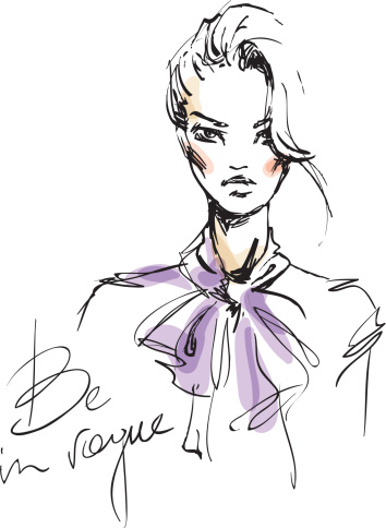 354x484 Be In Vogue Fashion Face Illustration, Fashion