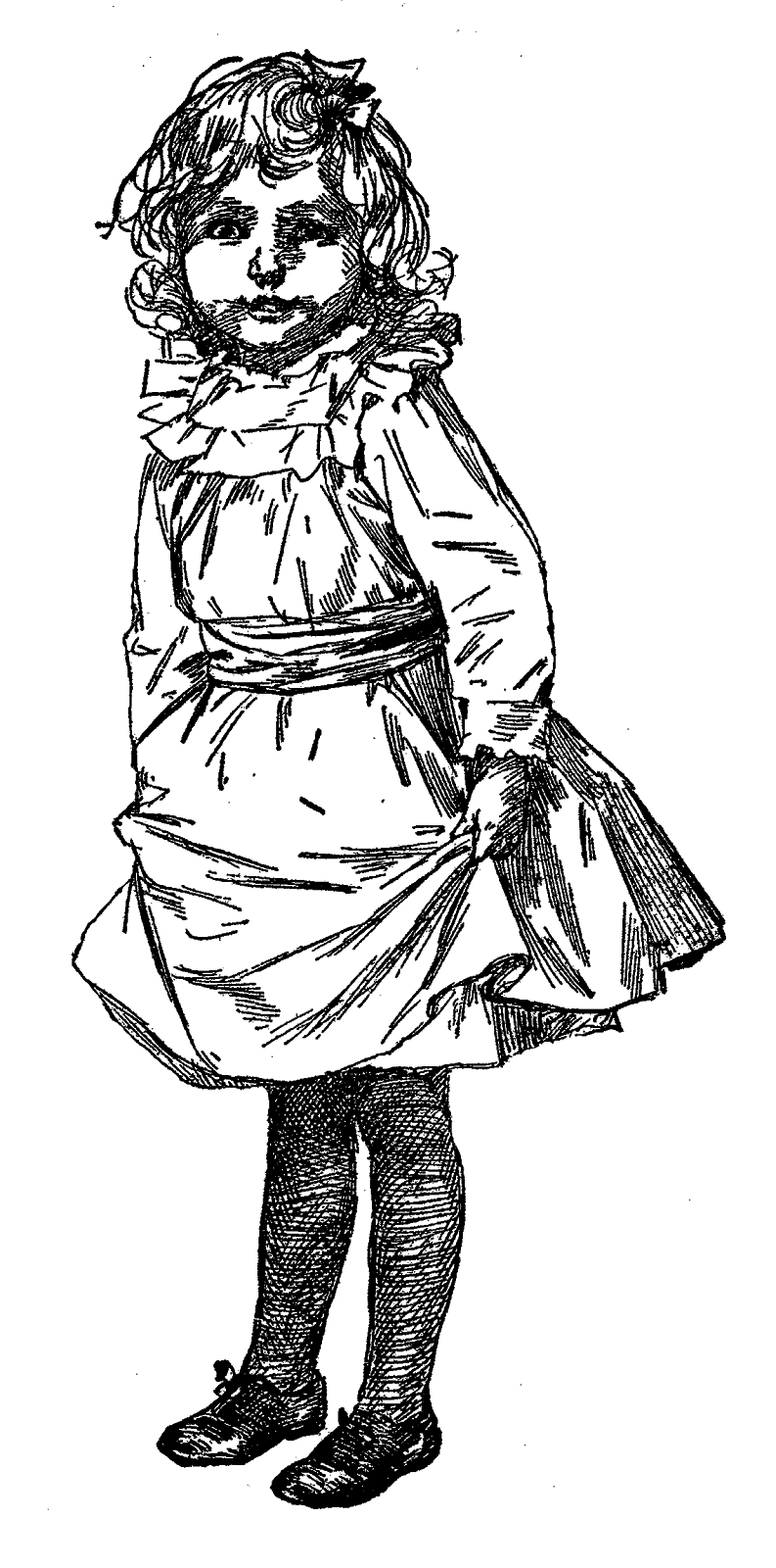 793x1600 Digital Stamp Design Royalty Free Victorian Girl Artwork Drawing