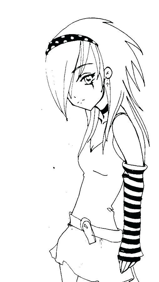 508x900 Full Body Anime Coloring Pages Japanese Anime Coloring Pages