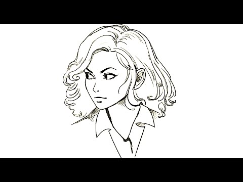 480x360 How To Draw Girl With Lob Hairstyle