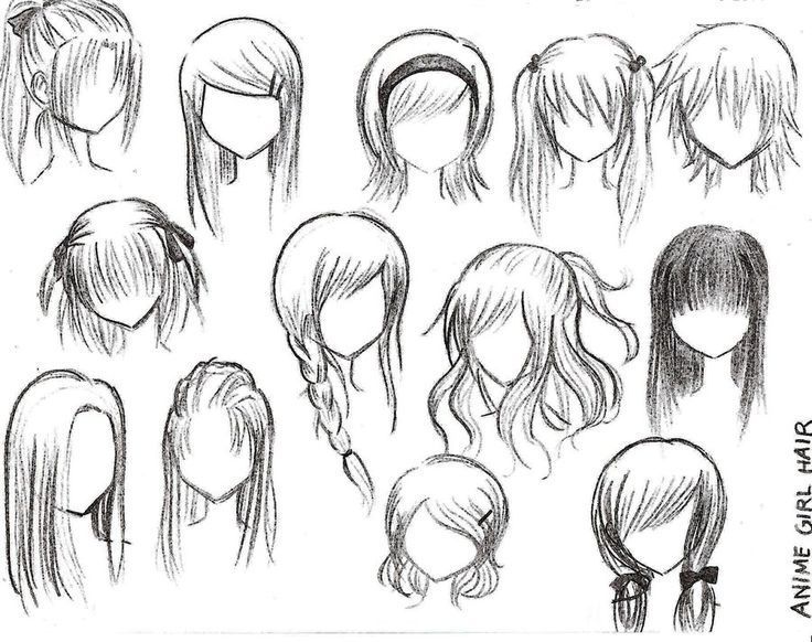 736x582 Pictures Easy Girl Hair Drawings,