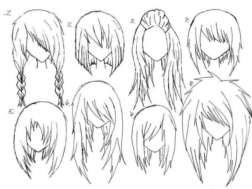 852x640 Cool Female Anime Hairstyles Hair