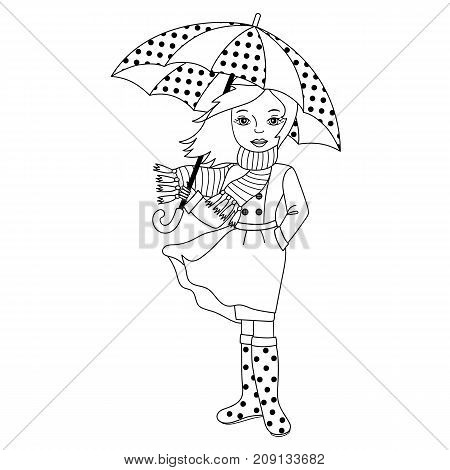 450x470 Girl Umbrella Vector Images, Illustrations, Vectors