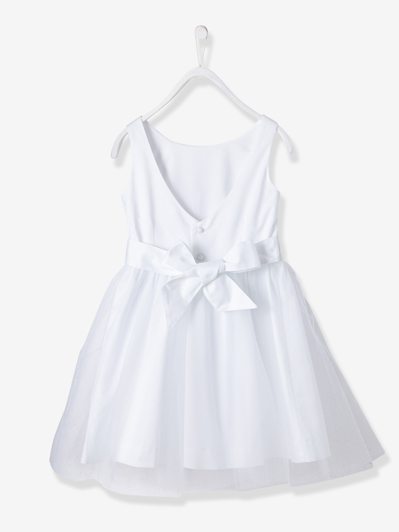 1320x1760 Girls' Sateen Amp Tulle Occasion Dress, Girls