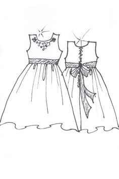 236x354 White Lace Dress Girls Sketch Fashion Dresses