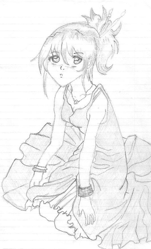 530x876 Girl In Dress Sitting Down D By Fairy God Dude