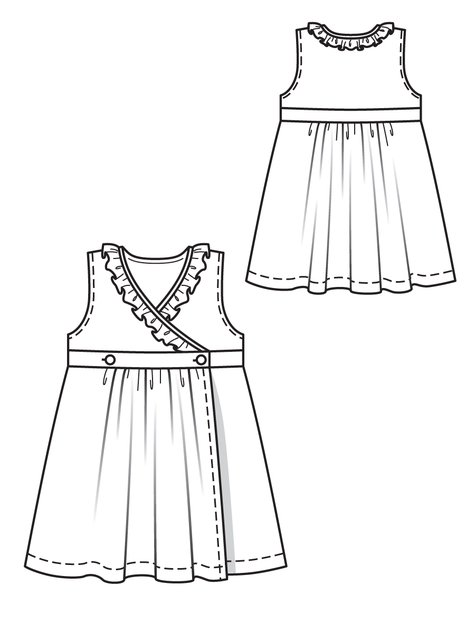 475x633 Girl's Wrap Dress 052012