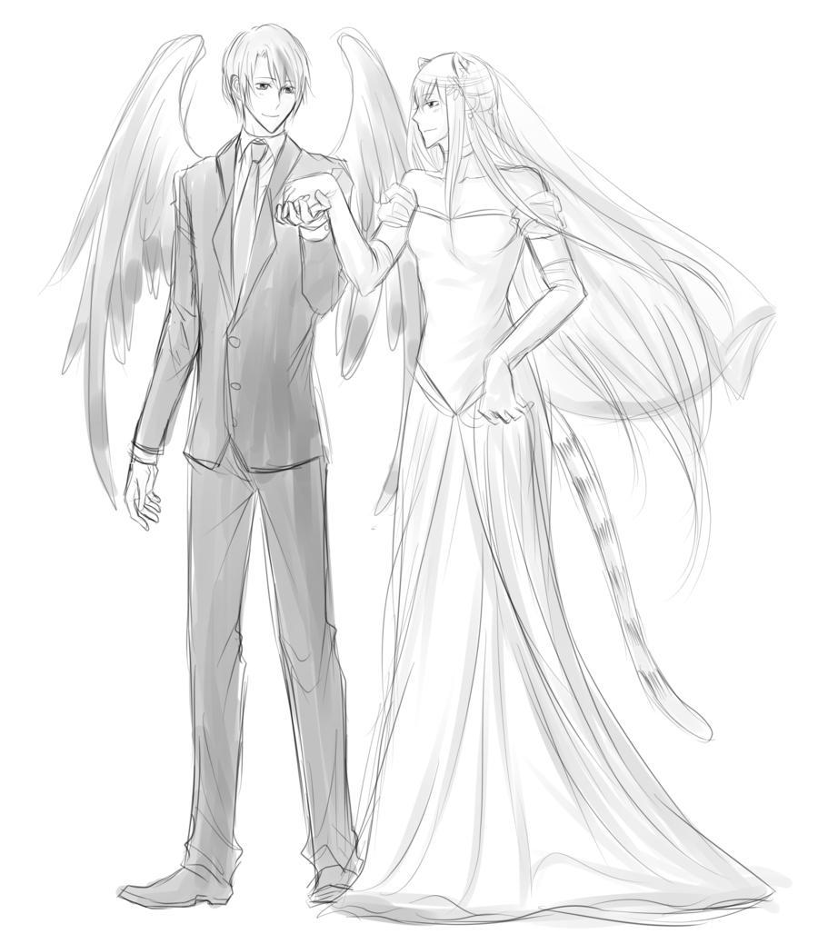 900x1039 Volsa Wedding Sketch By Minghii