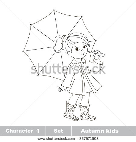 450x470 Gallery Drawing Of Girl With Umbrella,