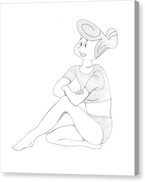 495x622 Cartoon Pin Up Girl Drawing By Paul Davis
