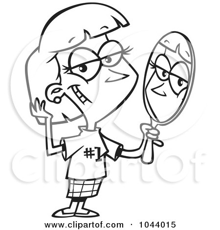 450x470 Royalty Free (Rf) Clip Art Illustration Of A Cartoon Pretty Girl