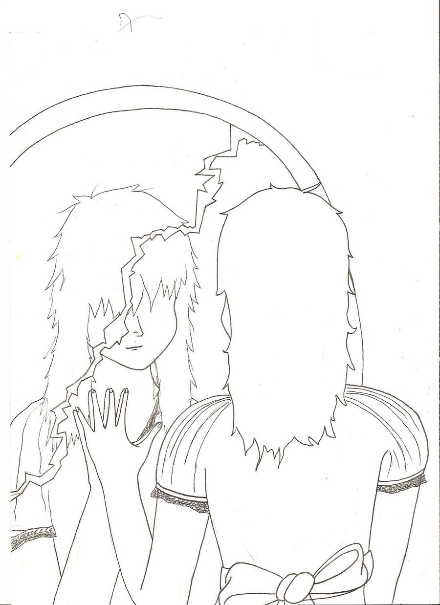 900x1238 The Girl In The Mirror By Trtlove1309