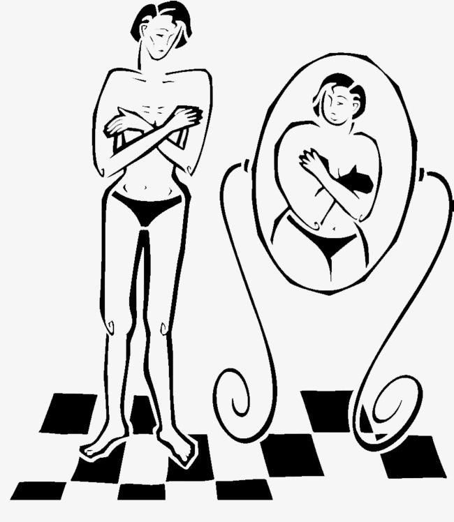 650x748 Black And White Illustrations, Half Naked Girls Looking In