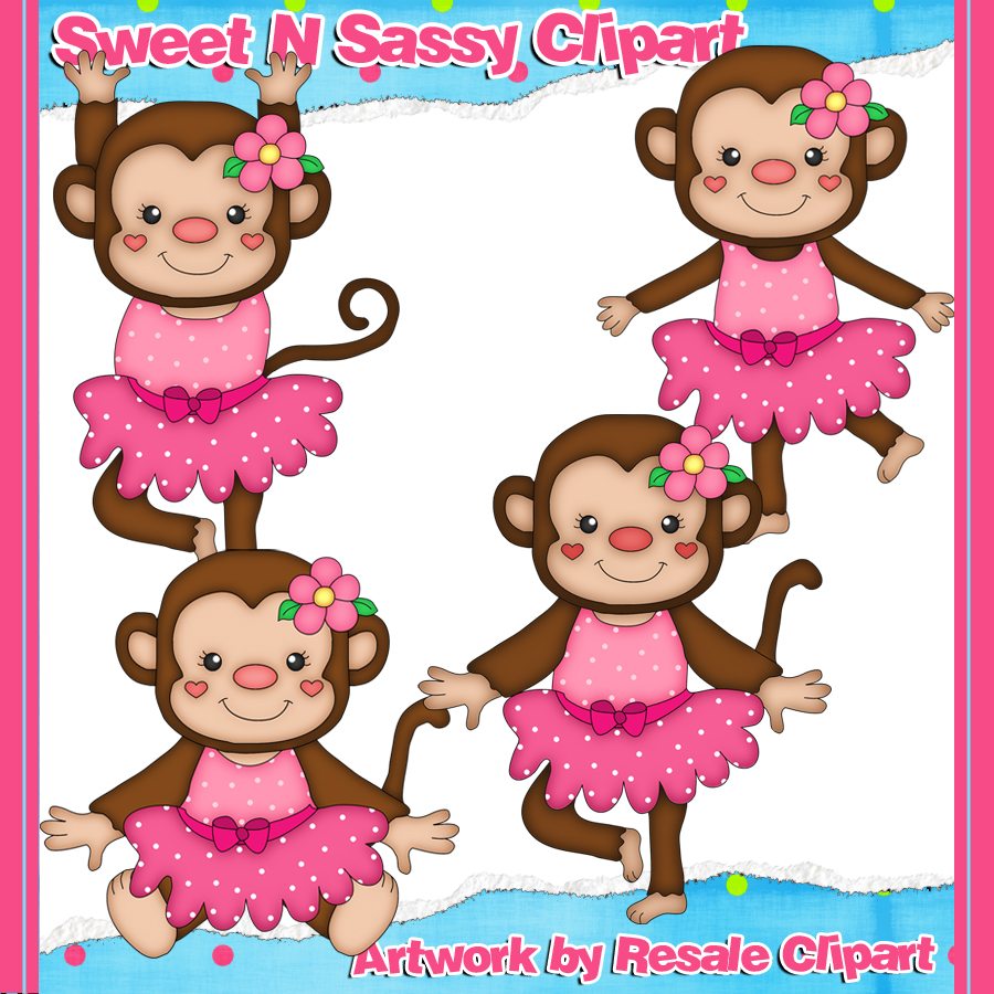 900x900 Dancing Monkey Pink Party Ideas Monkey, Clip Art