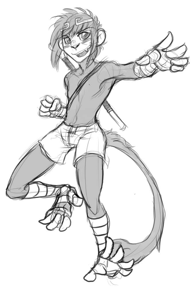 673x1004 Endel The Monkey Girl By Accursedasche