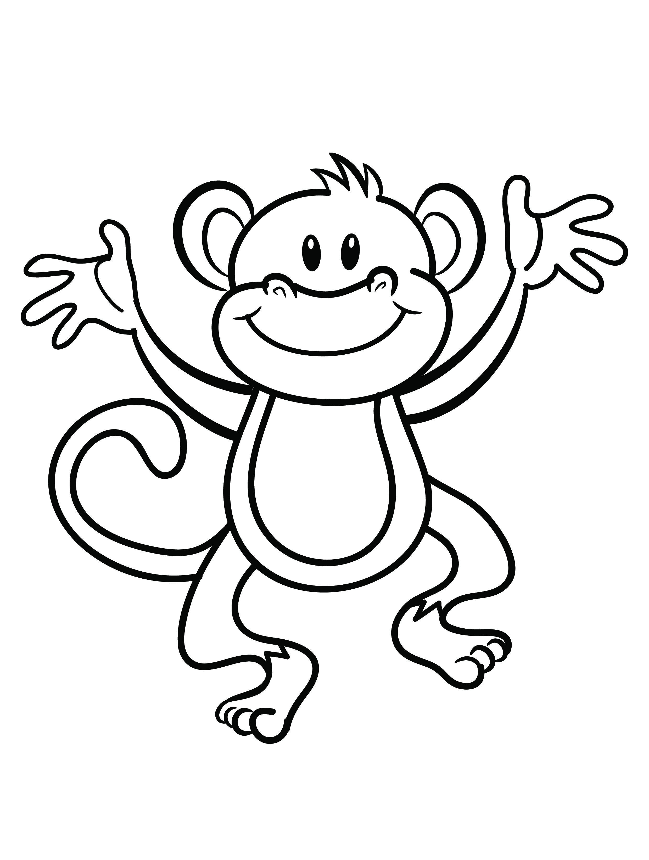 2480x3286 Monkey Coloring Pages Online Free Online Monkey Coloring Pages
