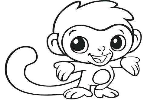 Girl Monkey Drawing at GetDrawings | Free download