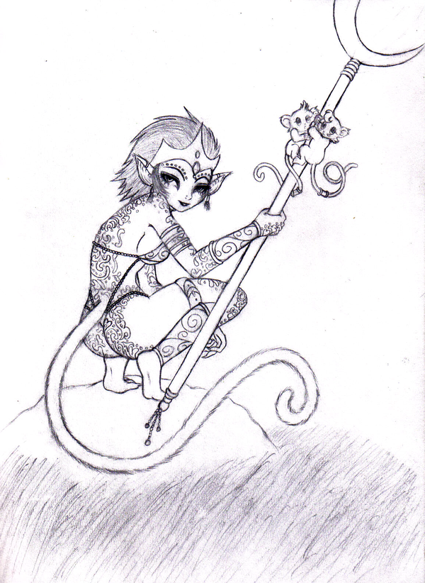 600x822 Monkey Princess 2 By Mysteriousfoxgirl