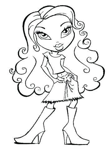 343x480 Entertaining Hair Coloring Pages Best Of Young Beautiful Girl Long