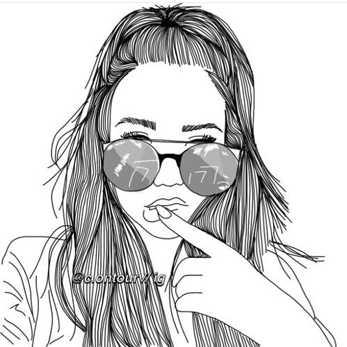 499x499 Tumblr, Outlines, And Drawing Image Girls Drawings