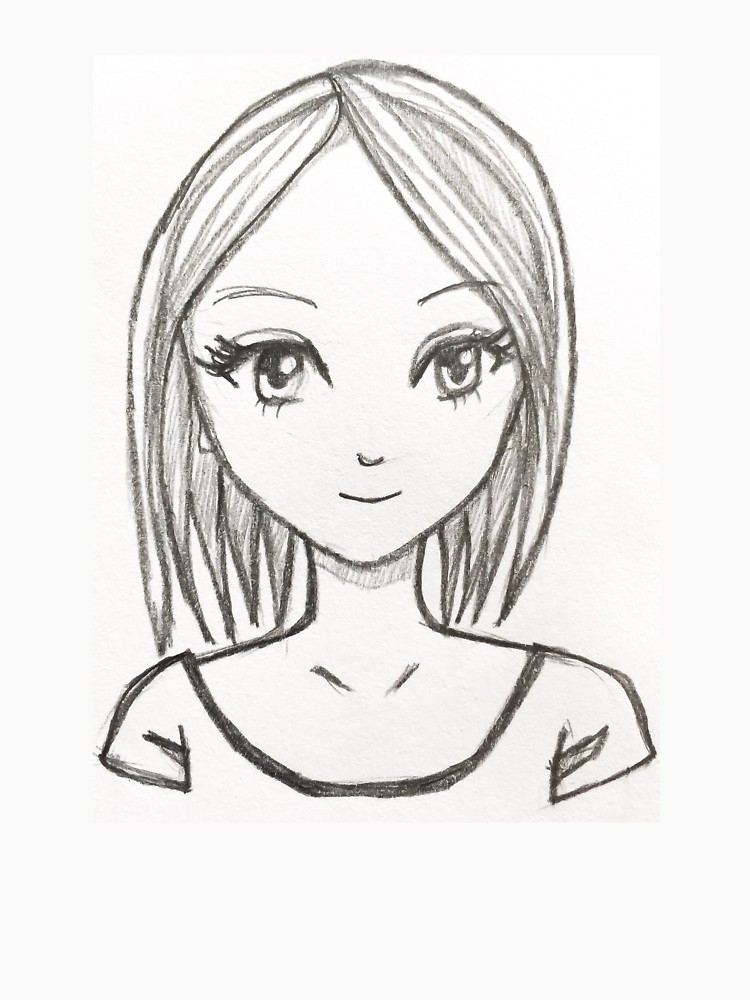 Girl Pencil Drawing at GetDrawings | Free download