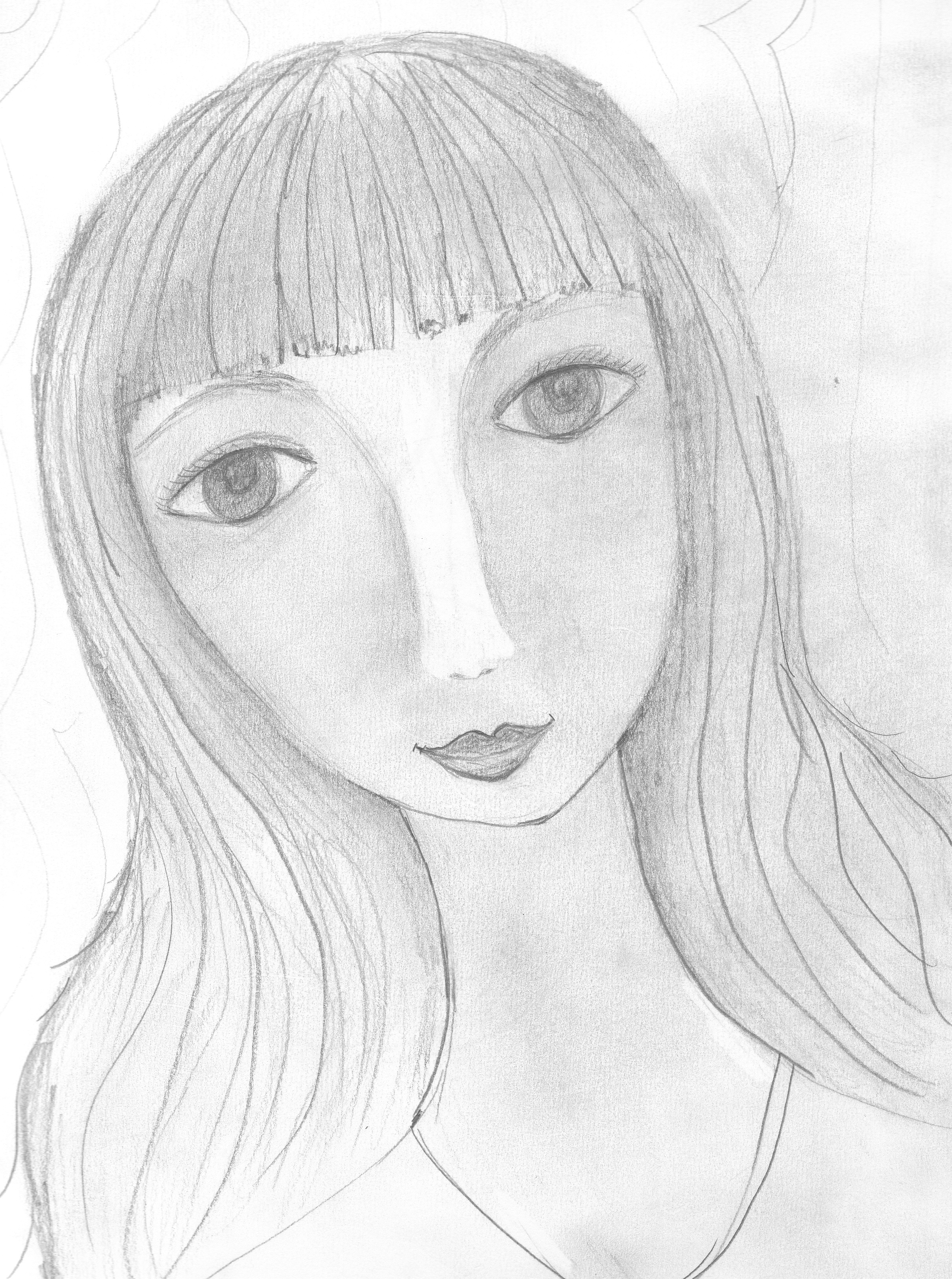 2417x3248 Pencil Pictures Of Girl Images Girl Pencil Sketch Joyful Ploys