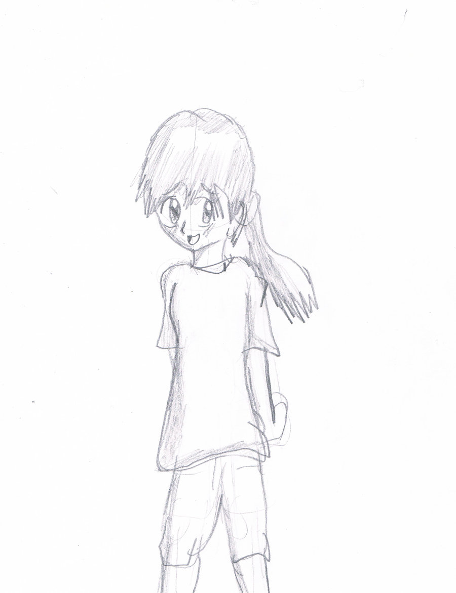 900x1172 Pencil Sketch Little Girl By Jonesycat79