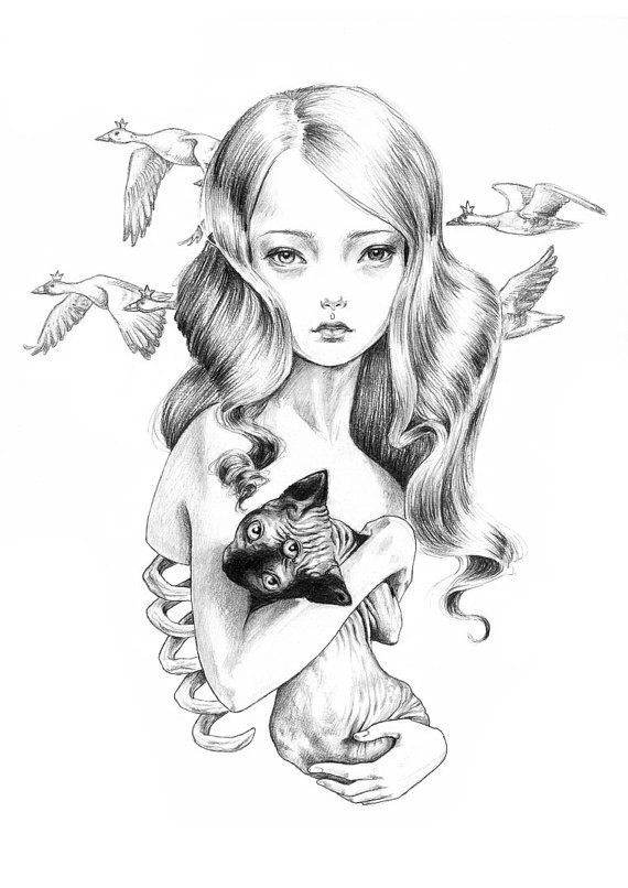 570x806 Julie Filipenko Girl Lady Drawing Reference