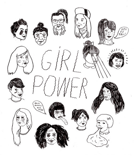 Girl Power Drawing at GetDrawings | Free download