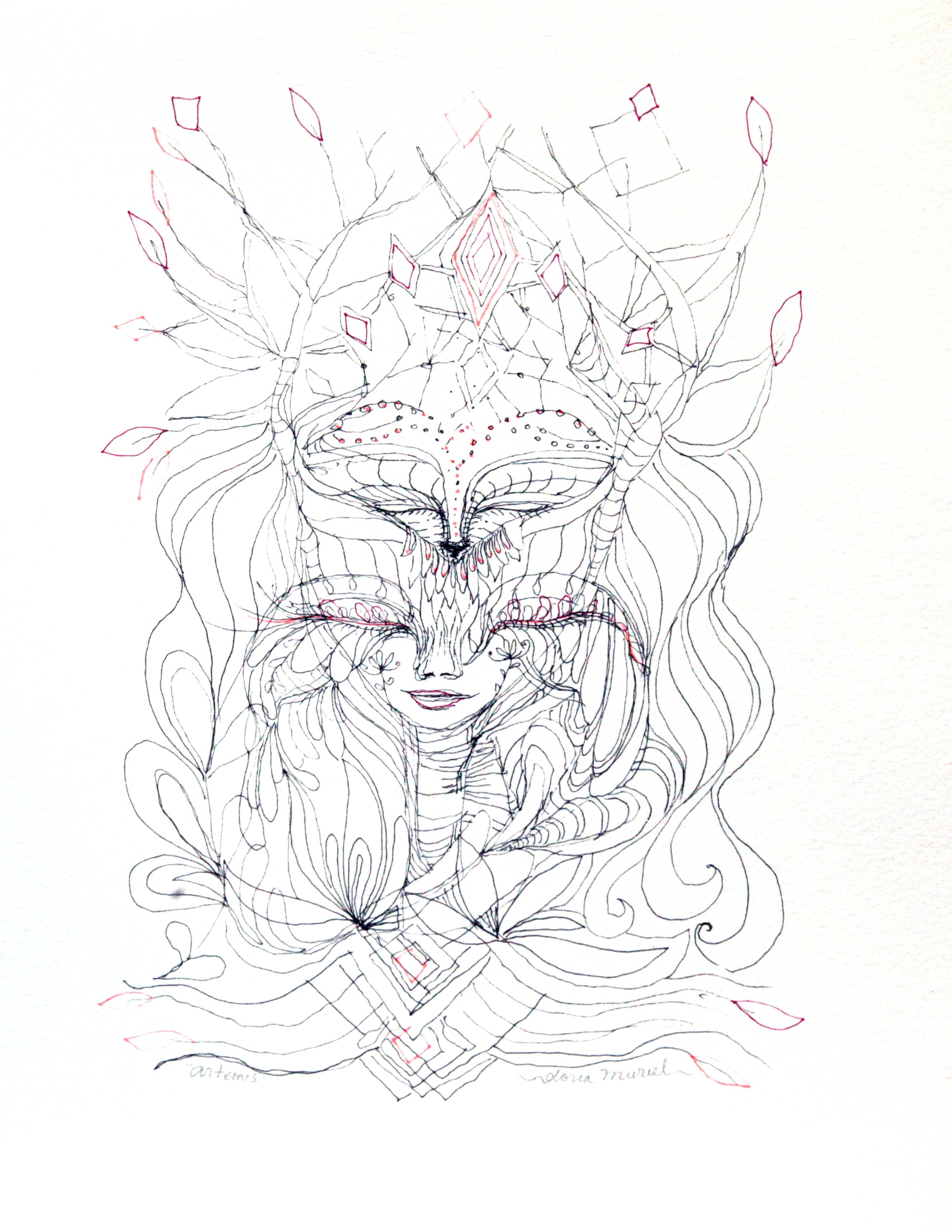 2652x3430 Girl Praying Greeting Card