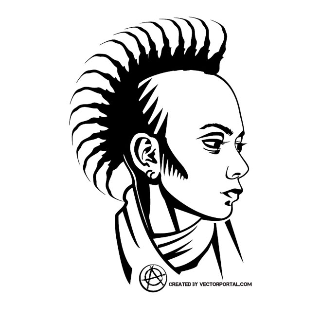 660x660 Punk Girl Vector Profile