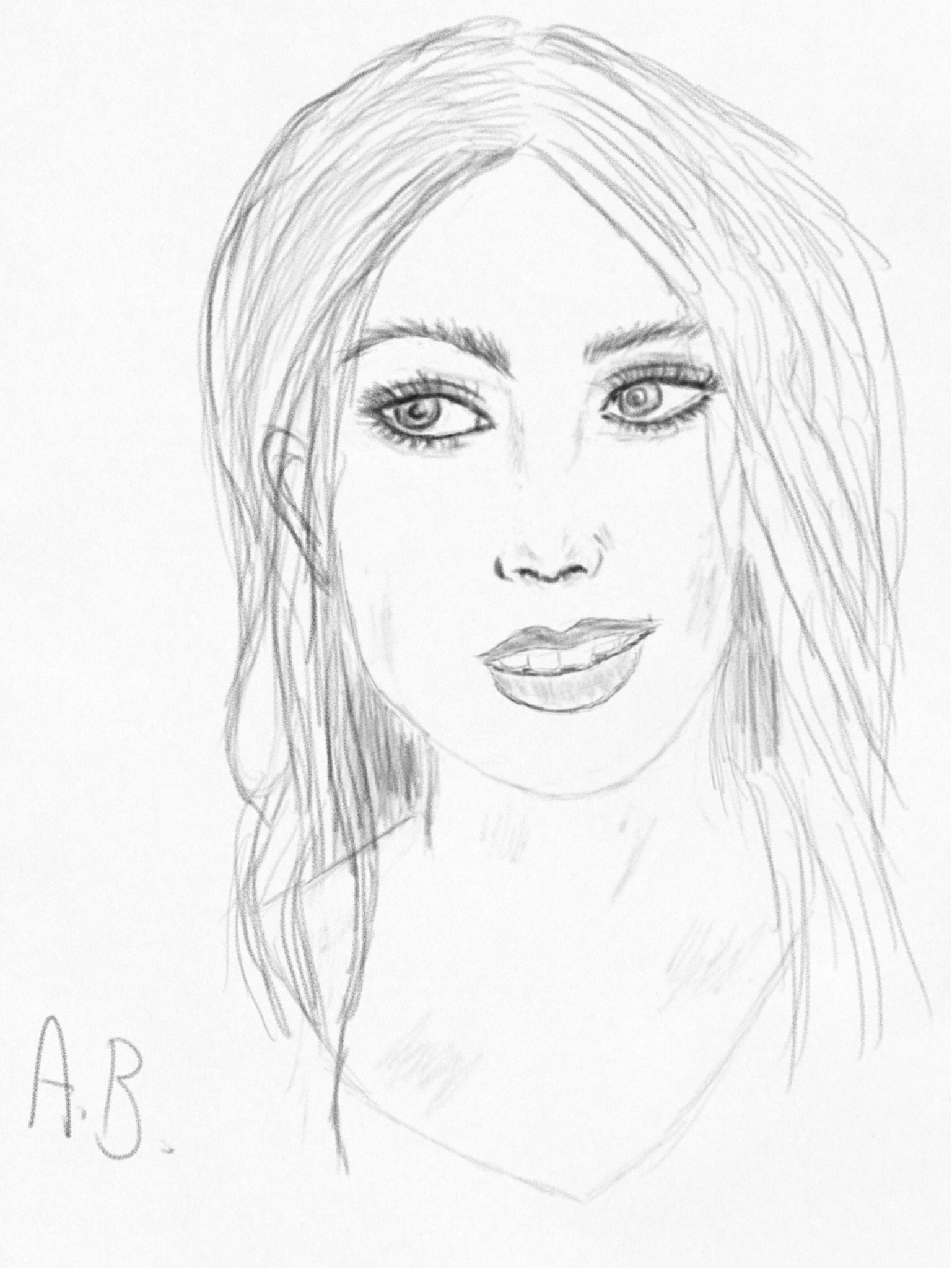 Girl Profile Drawing at GetDrawings | Free download