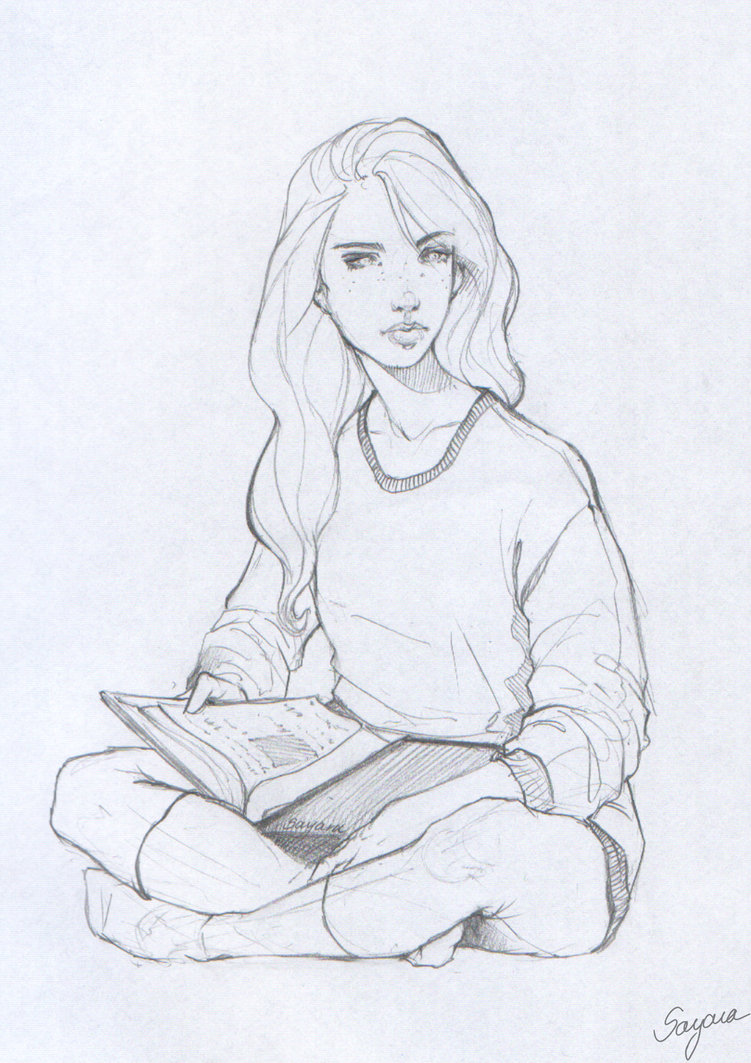 751x1063 Reading Girl By Gabriella Bujdoso