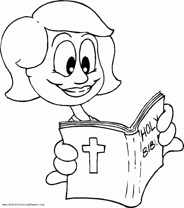700x789 Girl Reading Bible Coloring Page Friends Coloring Pages