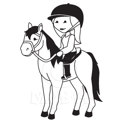 400x400 Horse Riding Sticker M016, Mybffstickers