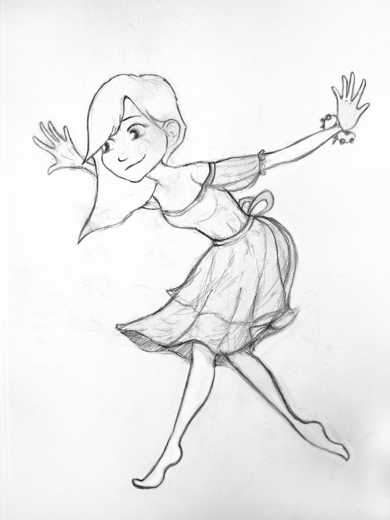 774x1032 Peasant Girl Sketch By Veronicakosowski