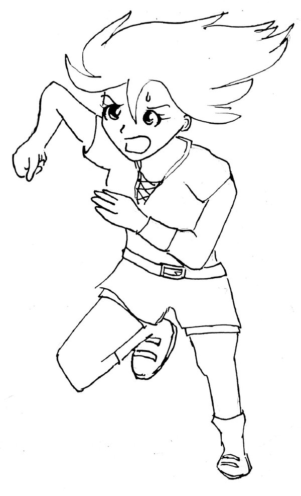 600x986 Girl Running By Comicsmaniac